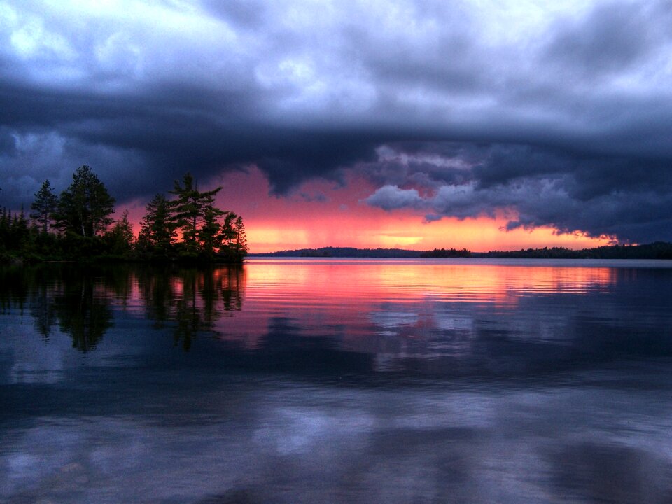 Reflection ominous weather