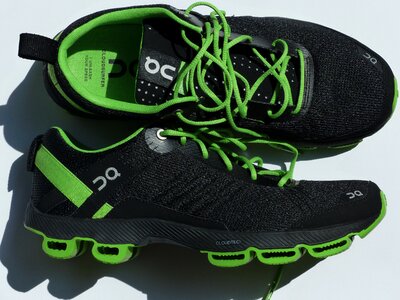 Marathon shoes shoes green photo