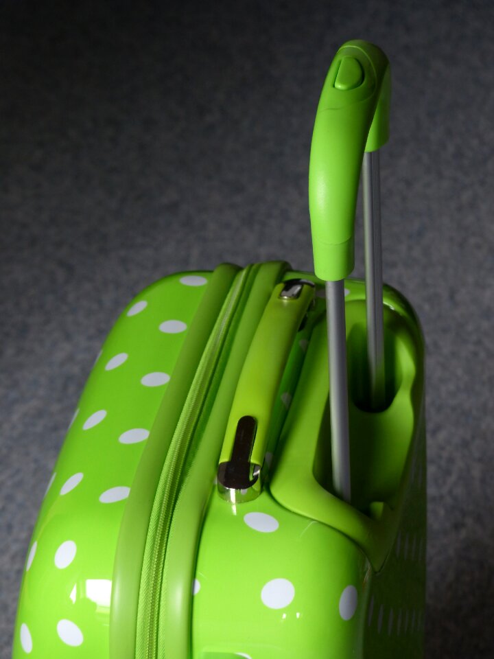 Wheels green handle