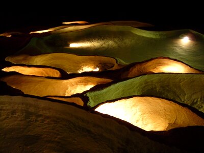 Karst illuminated speleothems