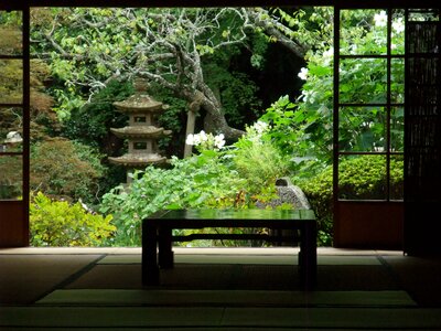 Japan garden quaint