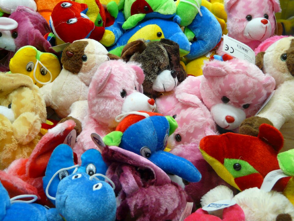Colorful soft toys toys