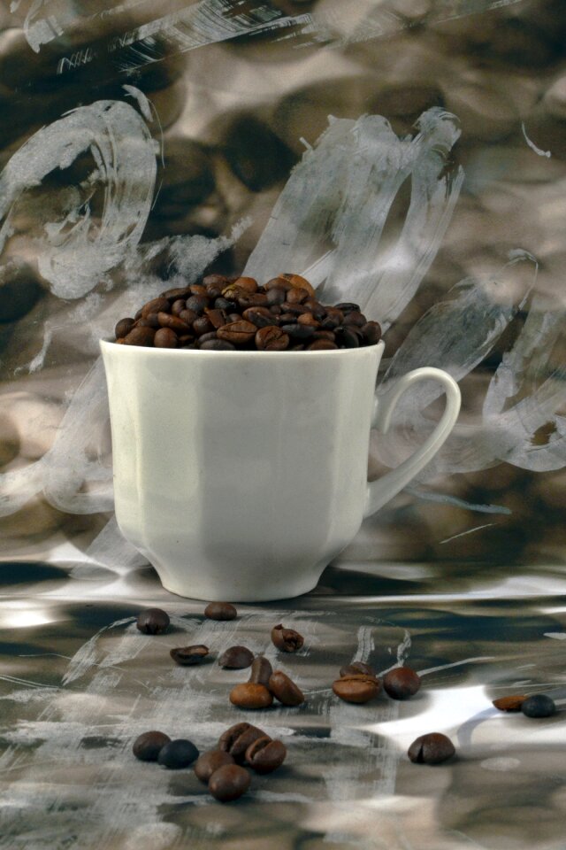 Cup still life grain coffee photo