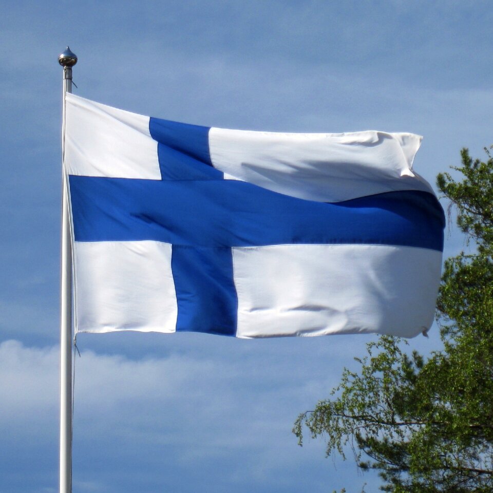 Flag nordic through europe