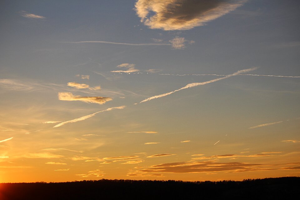 Sunset sky clouds