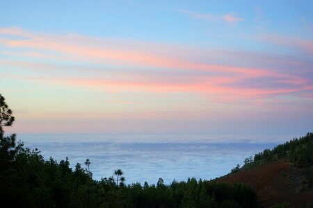 Afterglow clouds selva marine photo