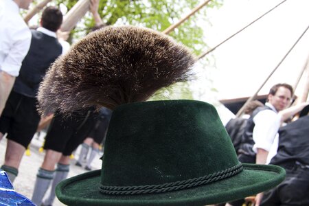 Hat decoration man upper bavaria