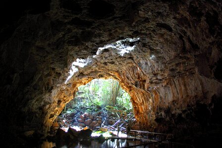 Geology rock cavern photo
