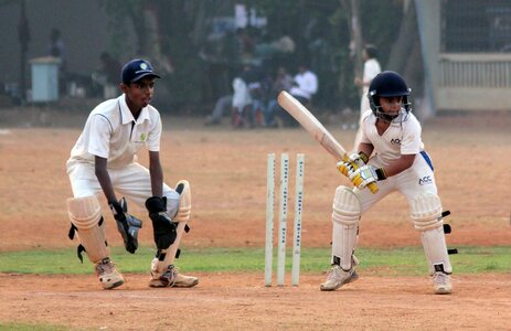 Close stumps bat photo