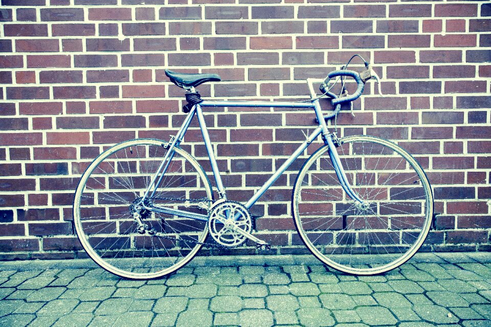 Fixed gear single speed vintage photo