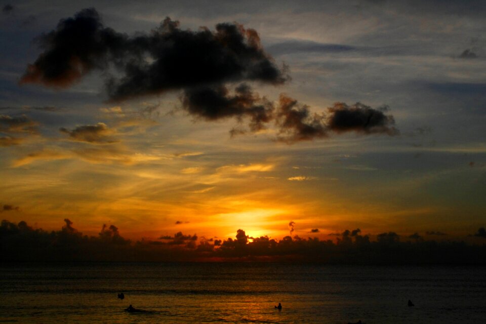 Beach sand sea photo