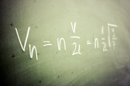 Equation board study photo