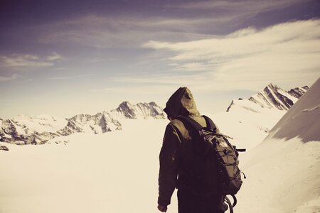 Solid mountains switzerland photo