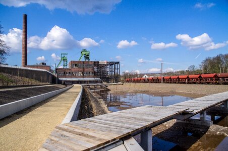 Hard coal factory chimney