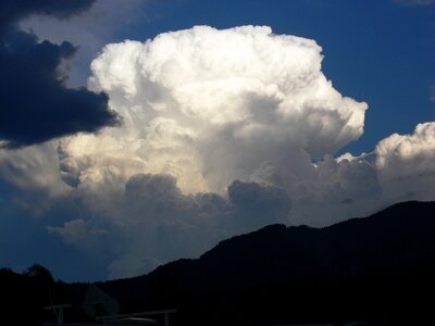 White gigantic threatening photo