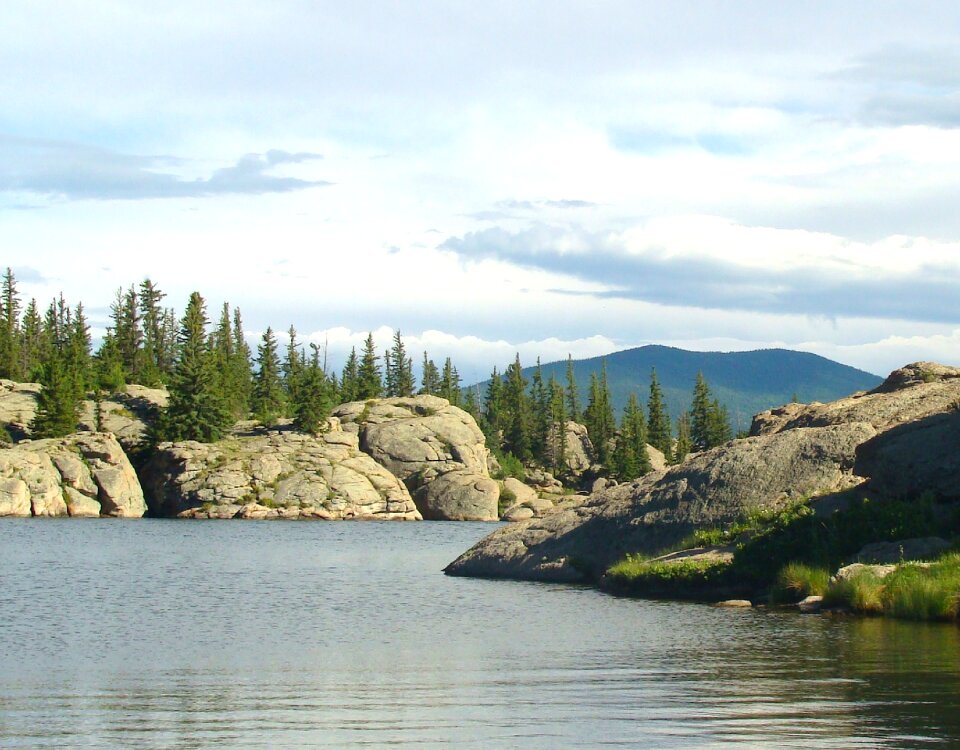 Mountains sky clouds photo