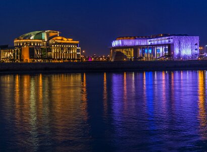 Lighting water budapest photo