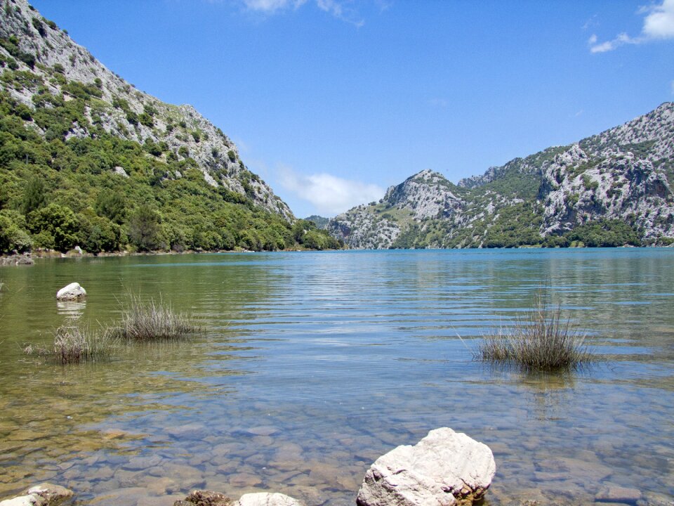 Mallorca water reservoir landscape