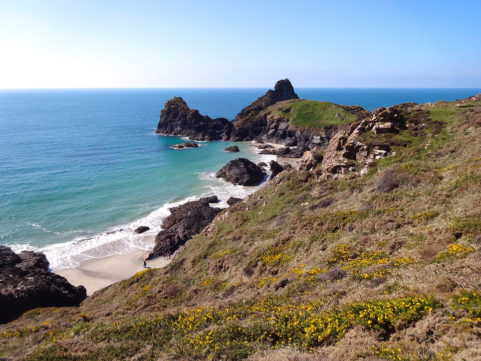 Rock beach rocky coast photo