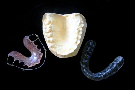 Dental mould plate dentist photo