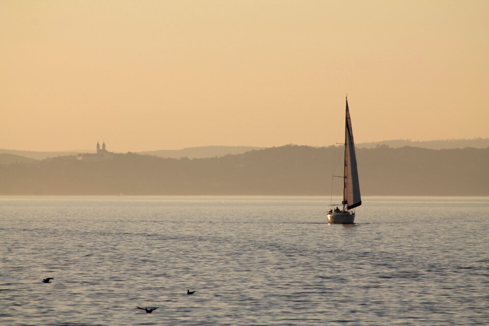 Lake balaton tihany ship