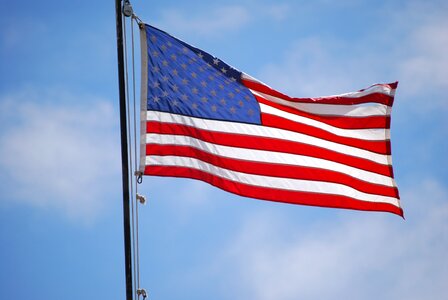 American flag united states america photo