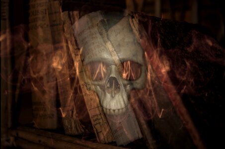 Fire creepy horror