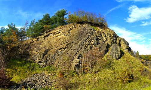 Formation crag outcrop photo
