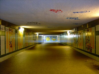 Tunnel walway underpass photo