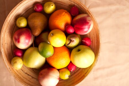 Lemon apple radish