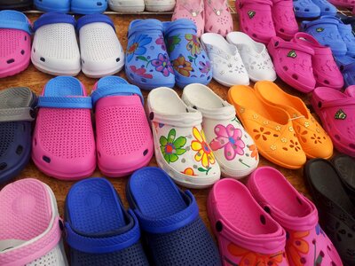 Garden shoes glogs colorful