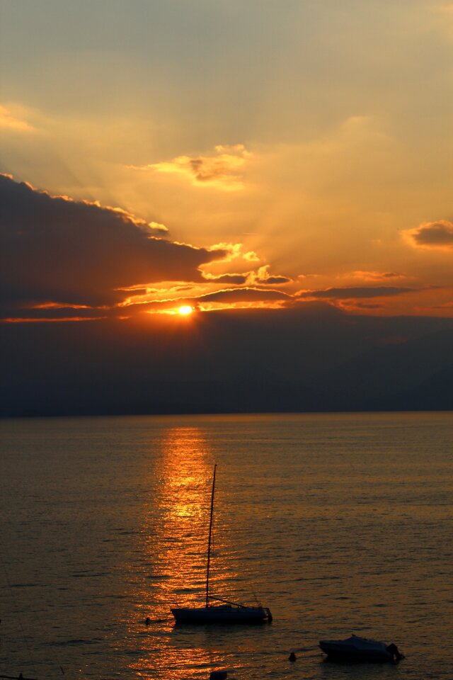 Sailing boats abendstimmung sunset