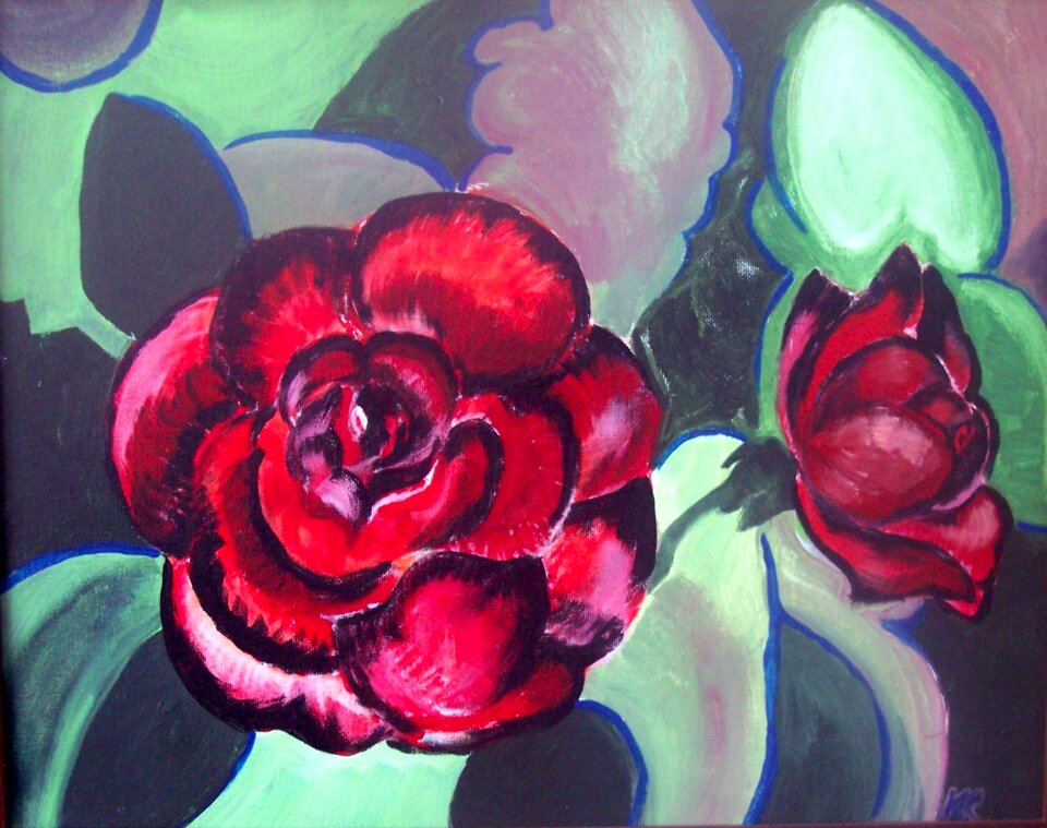 Painting love romance