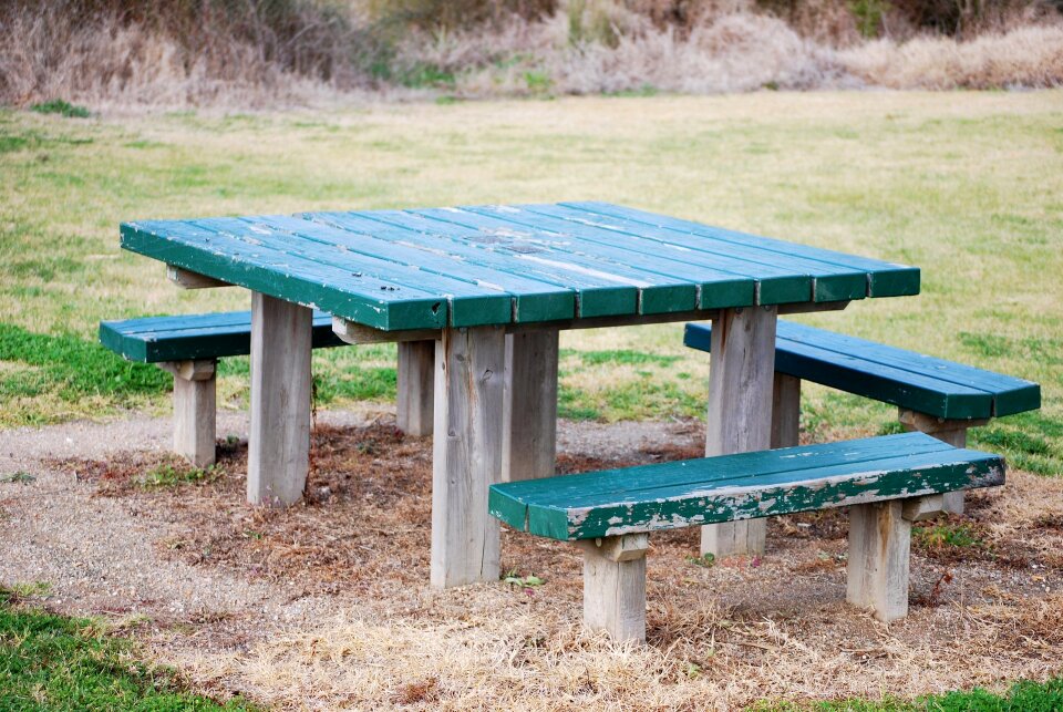 Seat wooden outdoor