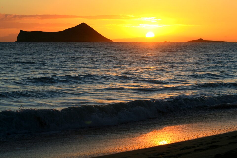 Paradise ocean sunlight photo