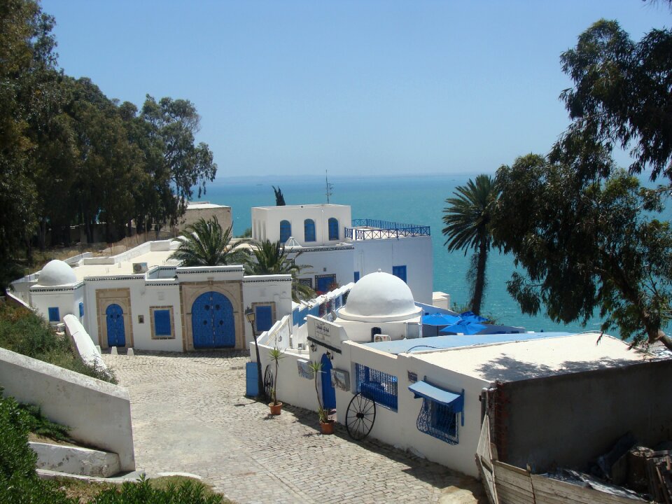 Arabic houses blue