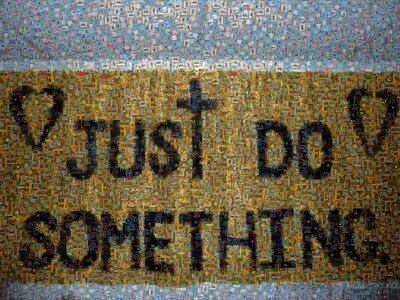 Saying motivational typography