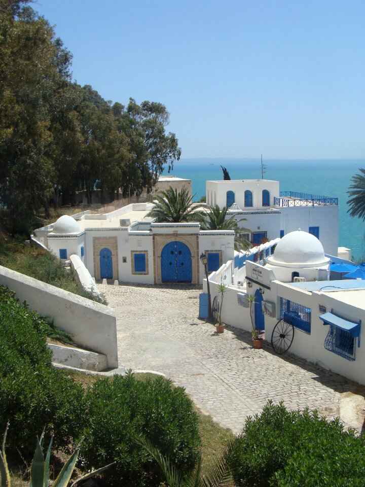 Arabic houses blue