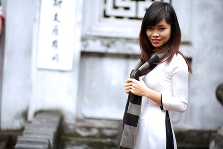 Japanese model posing