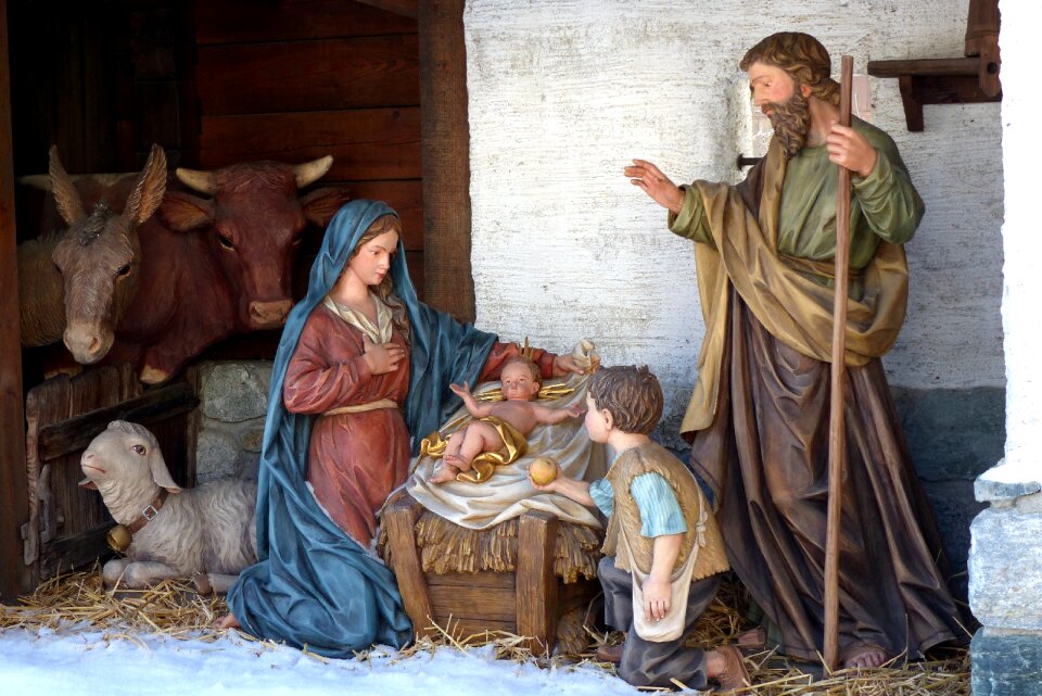 Uttendorf christmas nativity scene