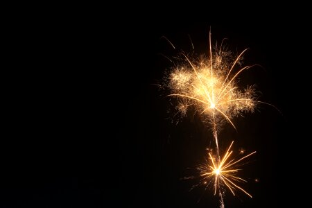 Fire colorful sparks