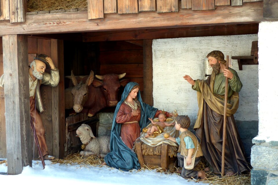 Uttendorf christmas nativity scene