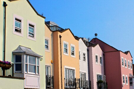 Homes residential row photo