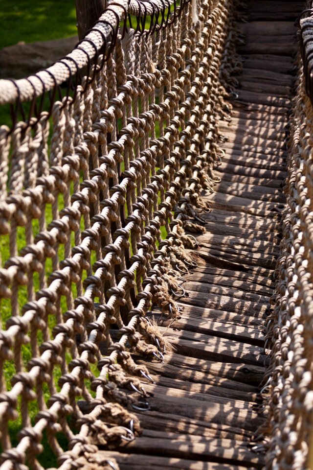 Outdoor wooden walk