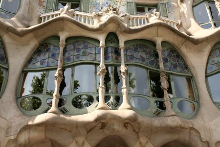 Fanciful barcelona architecture photo