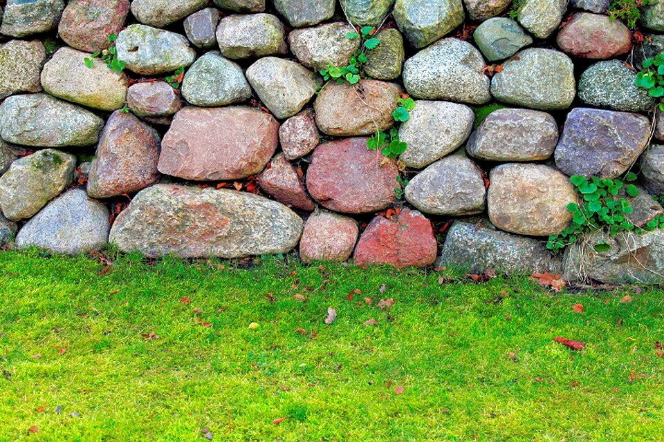 Wall stones background