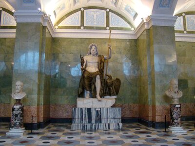Zeus hall sculpture