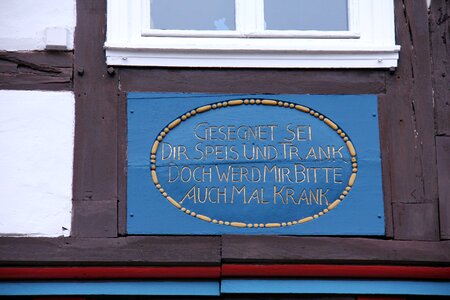 Inscription font blue
