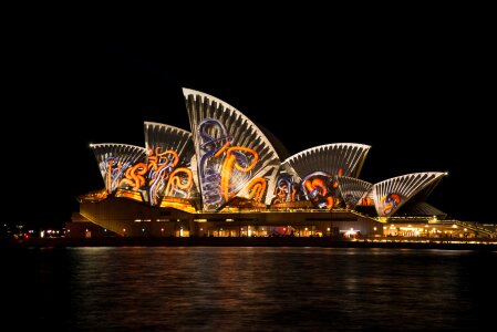 Vivid light show black house