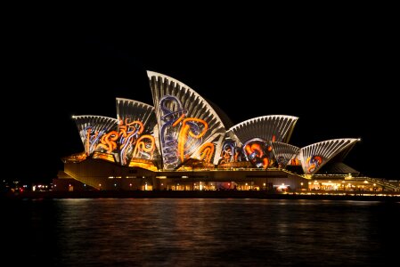 Vivid light show black house photo